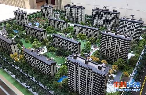 北京一楼盘售楼部沙盘 中新经纬 薛宇飞 摄