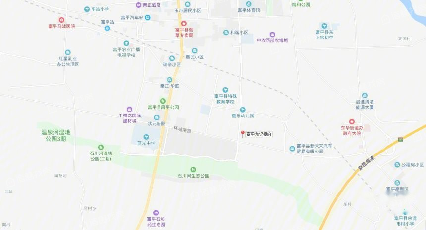 富平县新房 富平龙记檀府 富平龙记檀府相册  效果图(13) 交通图(1)