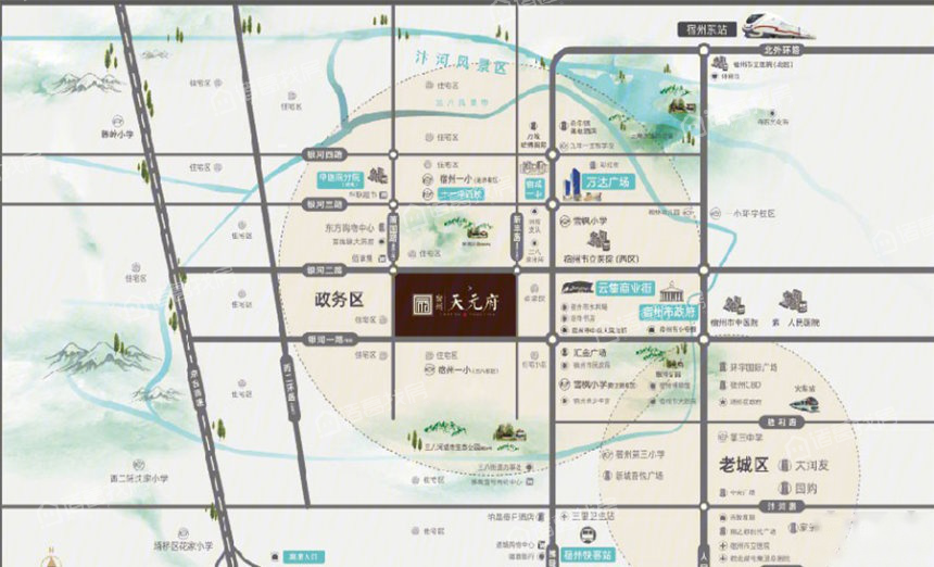 宿州天元府图片相册,户型图,样板间图,装修效果图,实景图-宿州诸葛找