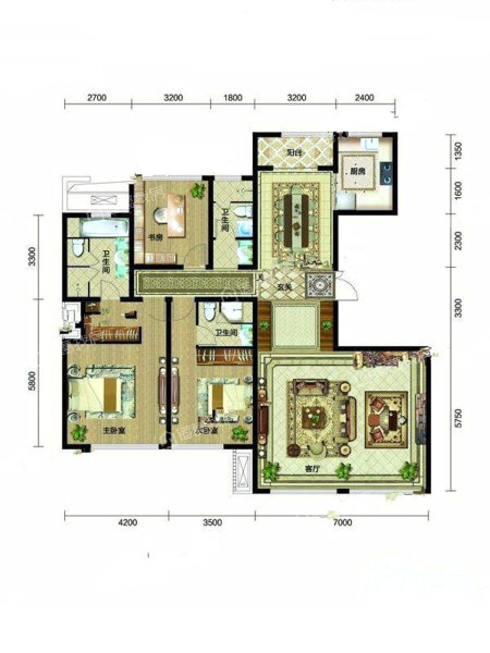 大正臻园187.00㎡3室2厅3卫约261万元/套起-哈尔滨诸葛找房网