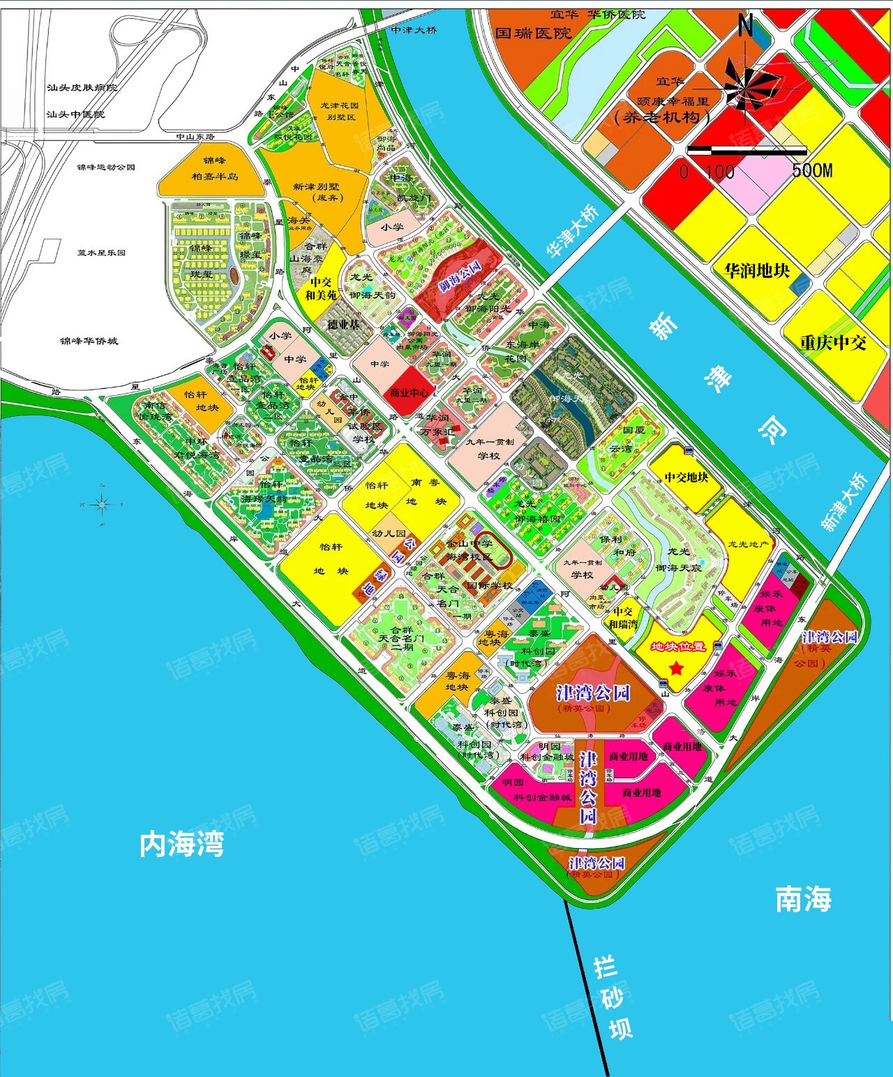 本次出让的地块位于汕头市东海岸新城新津片区e组团e01-15,e01-14