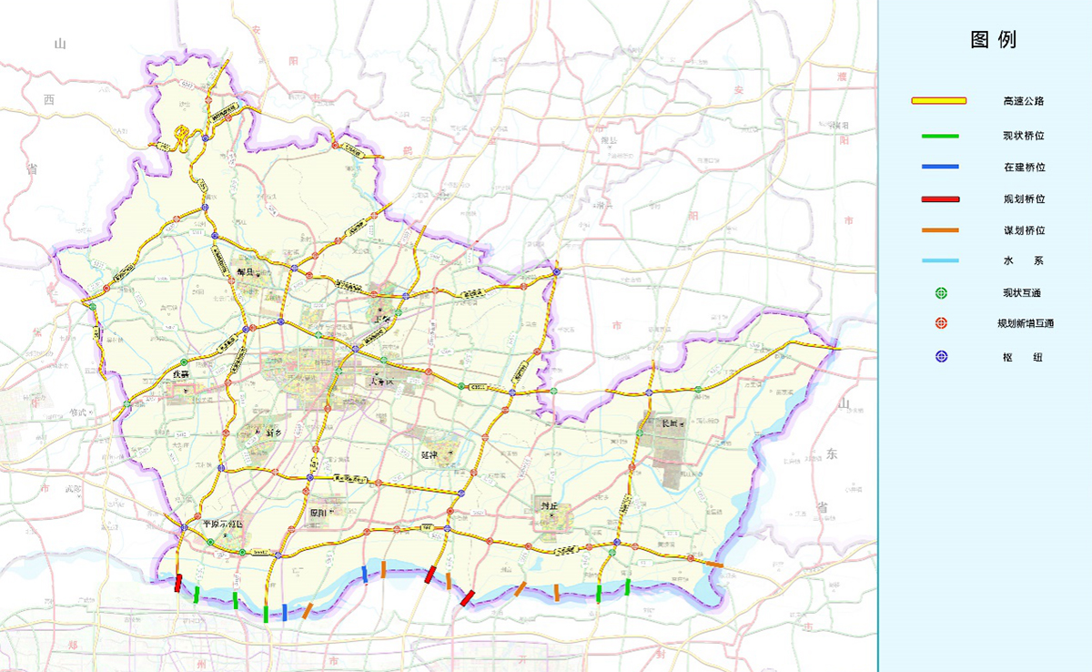 新乡市高速公路网规划图