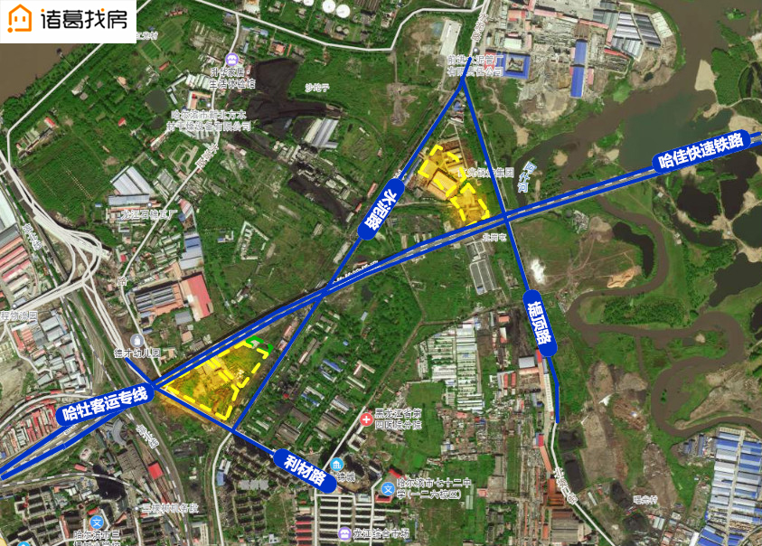道外新一地区地块规划调整公示!含10万平商住地!位置靠近哈东站
