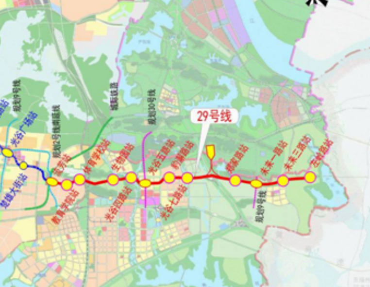 年)》(武办〔2018〕号),轨道交通30号线起于黄家湖,止于红莲湖