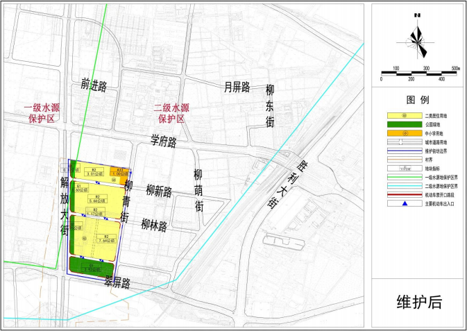 04分区地块区位:维护地块位于 胜利大街以西,石津干渠两侧.