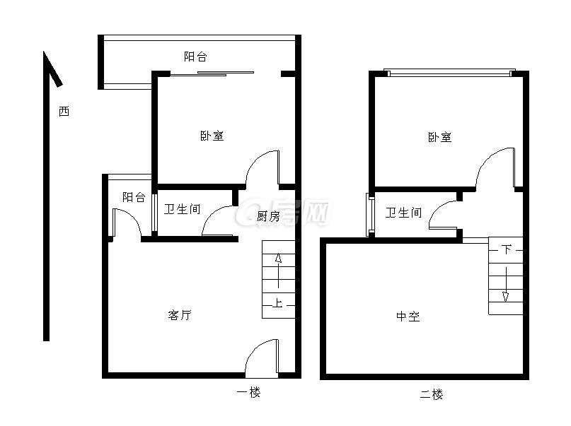 凯旋时代公寓复式两房出租,看房方便租房