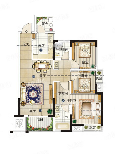 南宁新房 江南新房 沙井大道新房 骋望珺玺 骋望珺玺户型详情 我们将