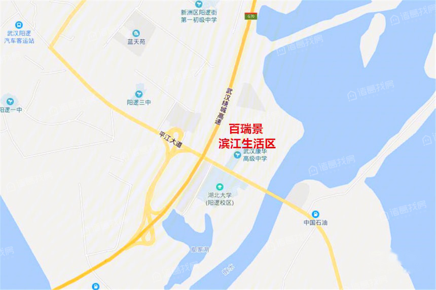 武汉百瑞景地图图片