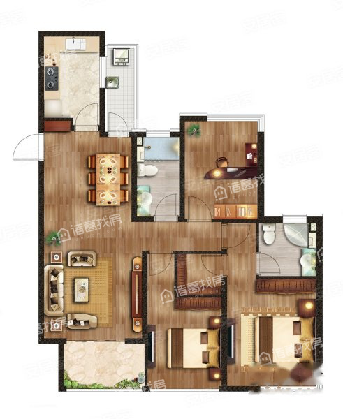 复地宴南都120.00㎡3室2厅2卫约408万元/套起-南京诸葛找房网