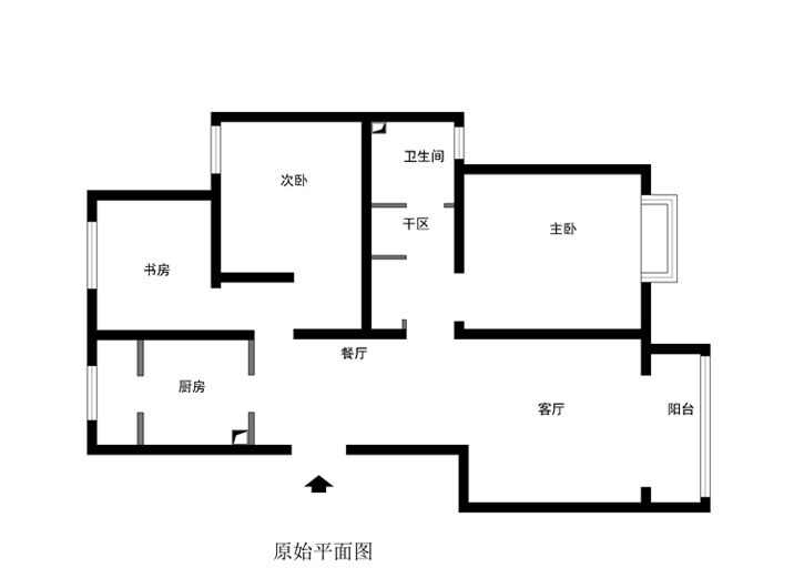 北京市西城區黃寺大街北廣大廈7層 新中式風格 3室戶型 110