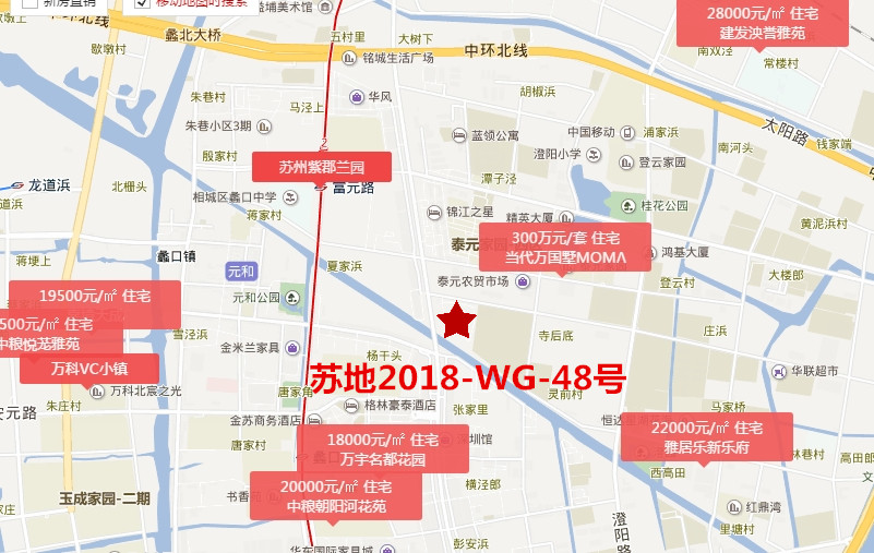 活力岛再添大将!中梁14.1亿竞得相城48号地,楼面价13530元/平