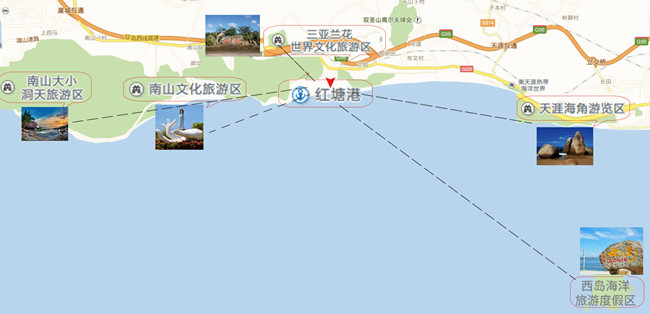 三亚红塘湾位置图片
