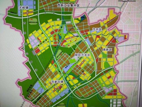 长春市西南范家屯镇规模堪比县级市!