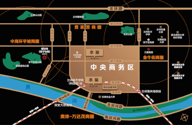 富力·兰州cbd商务用地项目基坑开挖支护工程建筑工程设计方案总平面