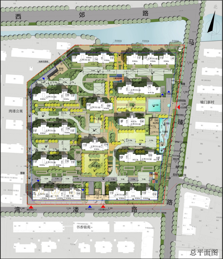 12幢高层!中海地产越城区yc-04f-03号(中海九樾)规划公示