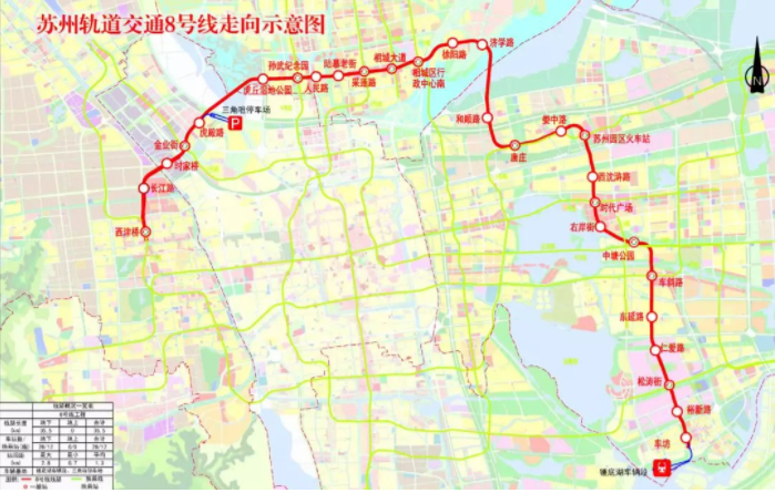轨交8号线各区段公示!