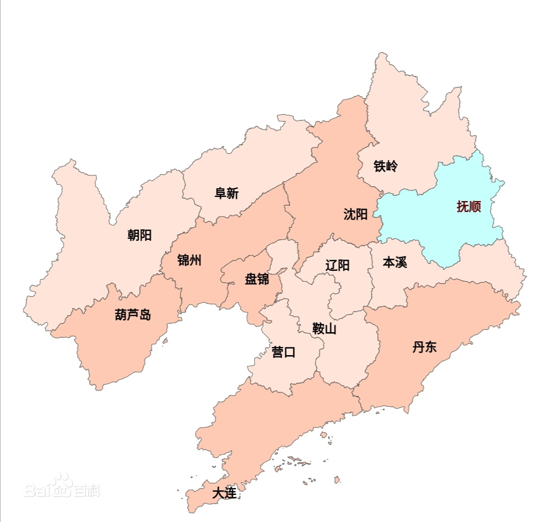沈阳市各区划分地图图片