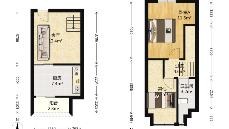          整租   同景国际城w组团