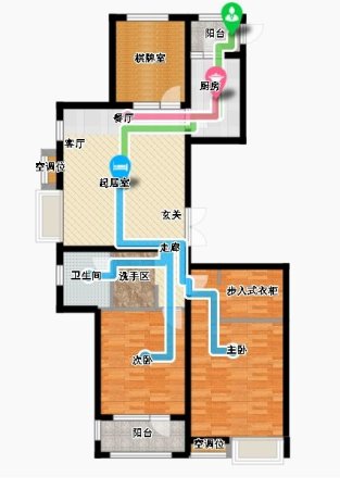 珠江道12号高档社区绿化面积大114平米