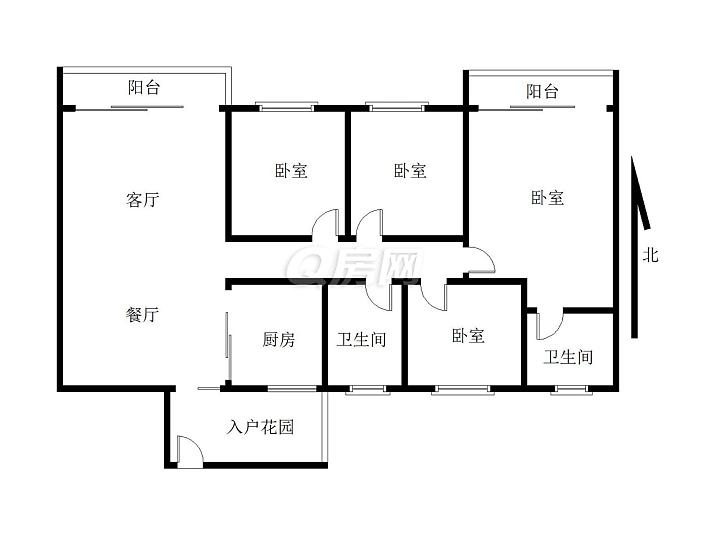 佛奥阳光花园户型图图片